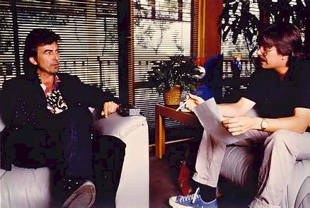 George Harrison and Rip Rense, 1988